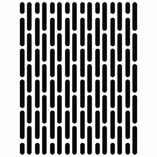 304 Stainless Steel Punched Grille Insert W/ Vertical 3/16 Inch Oblong Cutouts For Peterbilt 579