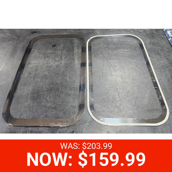 BLEMISHED: Stainless Steel 2 X 70 Inch Sleeper Window Trim For Peterbilt