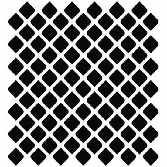Stainless Steel Punched Grille Insert W/ Snake Skin Pattern Cutouts For Peterbilt 579