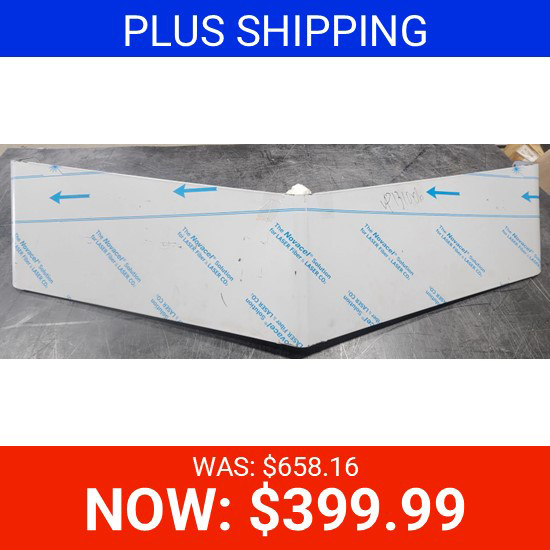 BLEMISHED: Peterbilt 14" Boltless Drop Visor for 2005+ Standard Cab