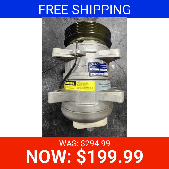BLEMISHED: AC Compressor DKS15CH With 6 Groove Clutch For Isuzu NPR