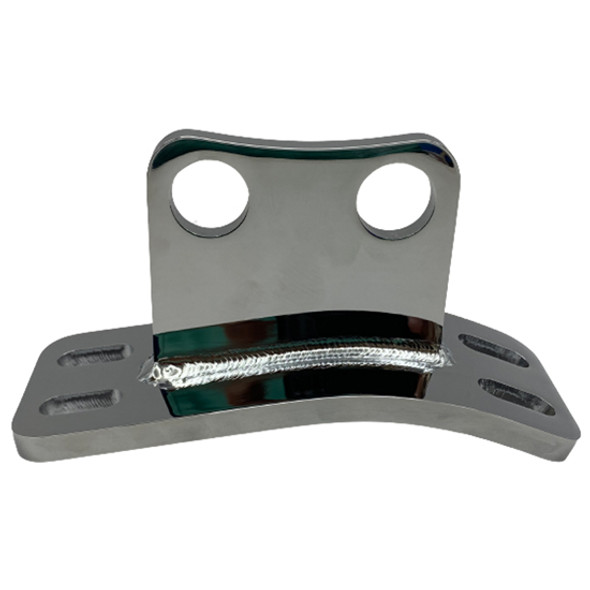 Peterbilt 377, 378, 379, 386, 388, 389 Straight Exhaust Cab Bracket Chrome Peterbilt 377, 378, 379, 386, 388, 389 Straight Exhaust Cab Bracket Chrome