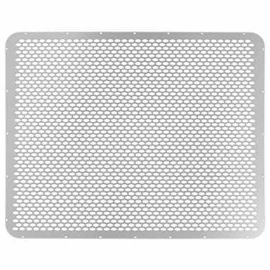 Stainless Steel Grille W/ Alternating Oval Holes For Peterbilt 379 Short Hood