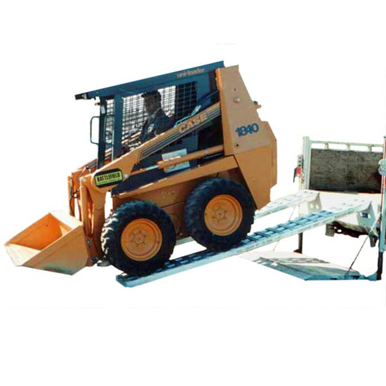 10 ft X 16 Inch Heavy Equipment Loading Ramps Hook End, Stub Foot - 10,000 lb. Per Axle