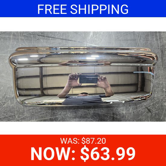 BLEMISHED: Chrome Mirror Cover For Volvo VNL Driver Side