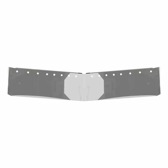 VC 13 Inch Stainless Steel Drop Visor For Kenworth T680 W/ Curved Glass