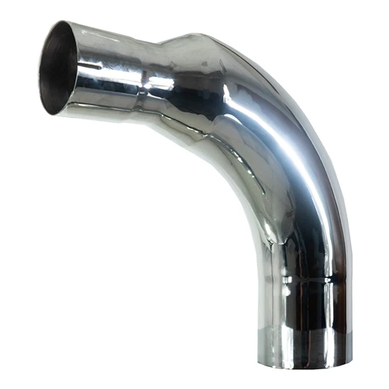 6 To 3.75 Inch 10 Degree Angle Chrome Exhaust Elbow Passenger Side For Kenworth W900L