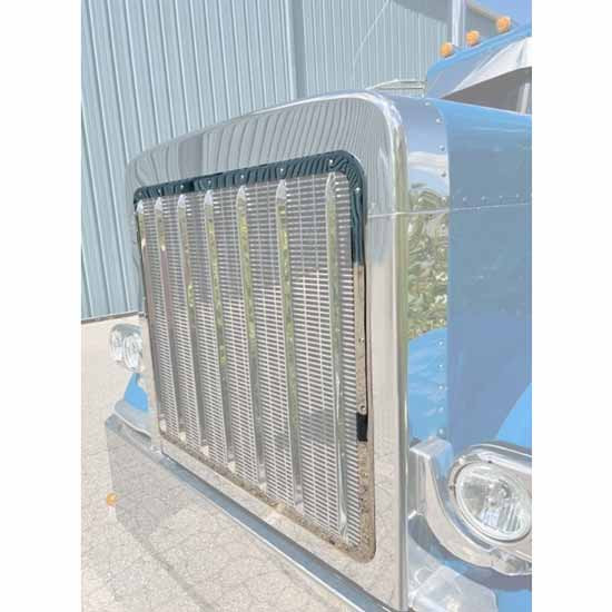 Economy Stainless Steel Grille Trim Ring For Peterbilt 389 & 389 Glider