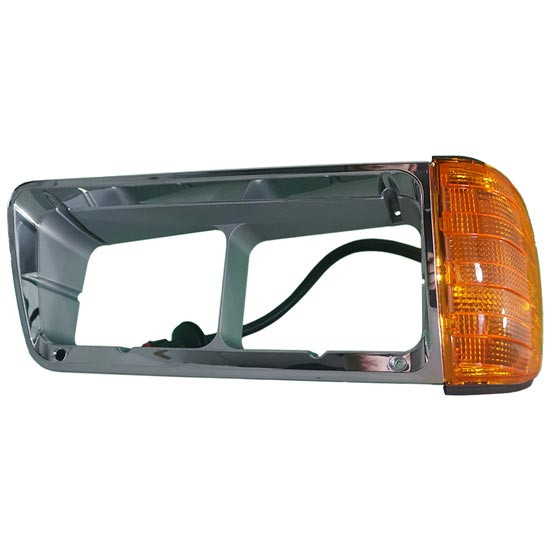Headlight Bezel W/ Turn Signal, Passenger Side For Freightliner FLD112/120