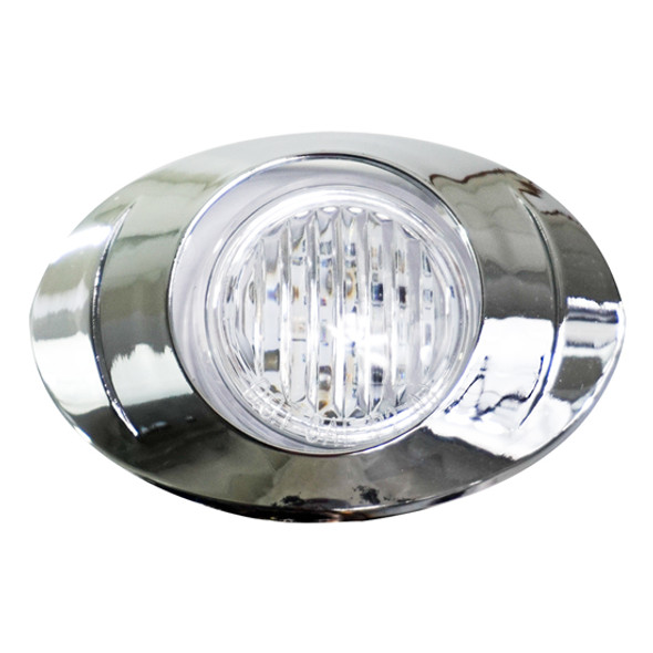 Granite Mini Clear Side Marker Light LED - Red LED / Clear Lens
