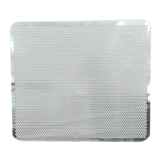 Stainless Steel Grille Insert With Round Hole Cutouts For Peterbilt 388, 389