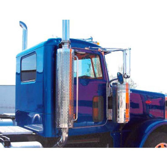 Fibertech Day Cab Extended Complete Conversion Kit With Tan Interior For Peterbilt 378, 379, 386, 388, 389 Regular Cab