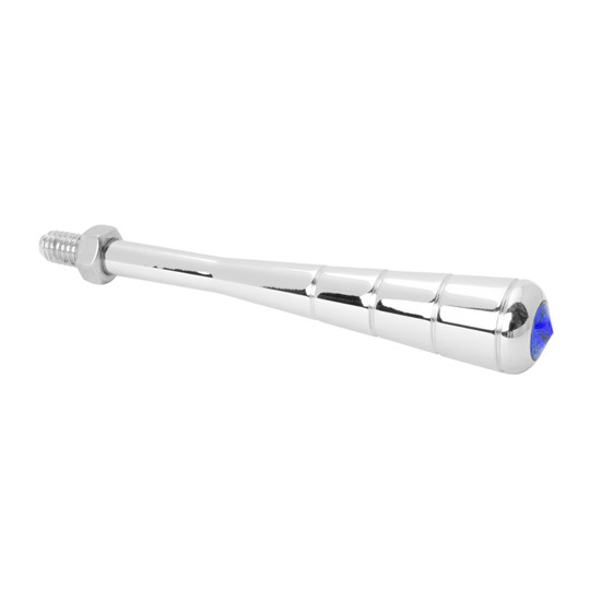 4.75 Inch Chrome Aluminum With Wood Tilt Wheel Knob With Jewel Insert Options For Freightliner