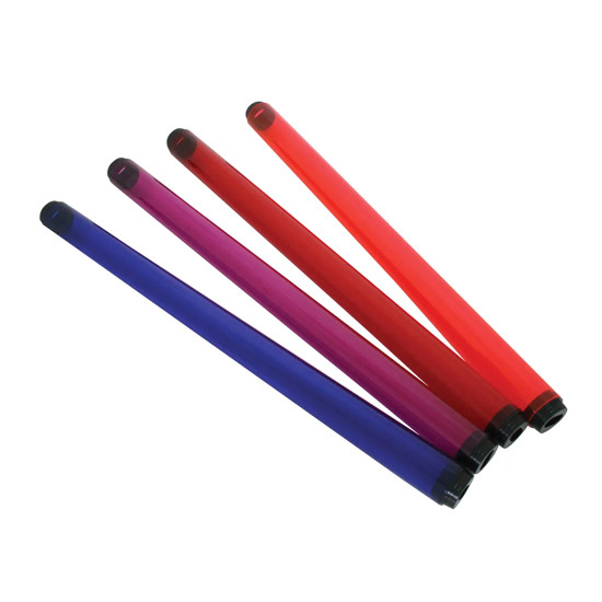 17 Inch Red Plastic Tube For 1 Inch Fluorescent Light For Peterbilt 379