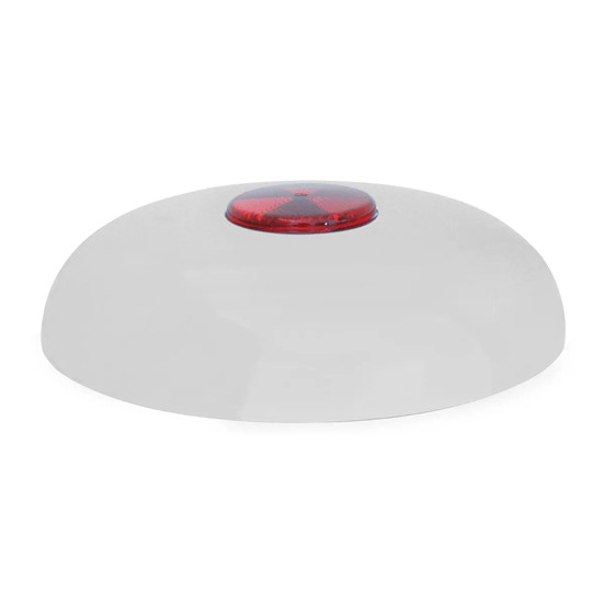 7.25 - 7.50 Inch Chrome Horn Cover With Center Red Reflector