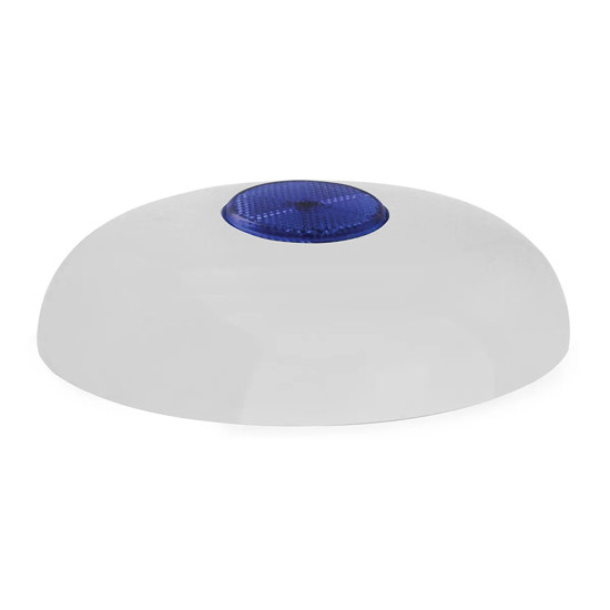 7.25 - 7.50 Inch Blue Chrome Horn Cover