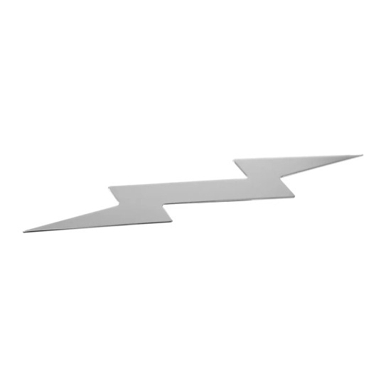 9.5 Inch Chrome Lighting Bolt Accent - Tape Mount