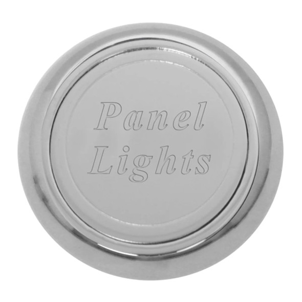 Stainless Steel Panel Light Script Plate For Dashboard Control Knob - Stick On Stainless Steel Panel Light Script Plate For Dashboard Control Knob - Stick On