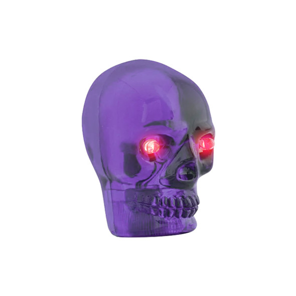 Large Purple Skull Gear Shift Knob With Red LED Eyes Large Purple Skull Gear Shift Knob With Red LED Eyes