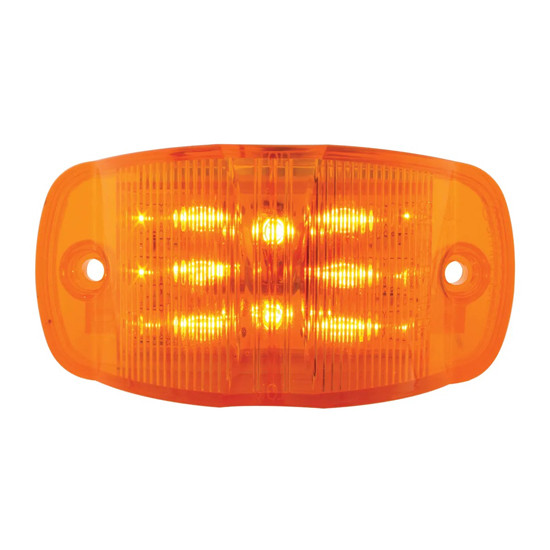 Rectangular Camel Back Wide Angle Dual Function LED Light - Amber LED / Amber Lens