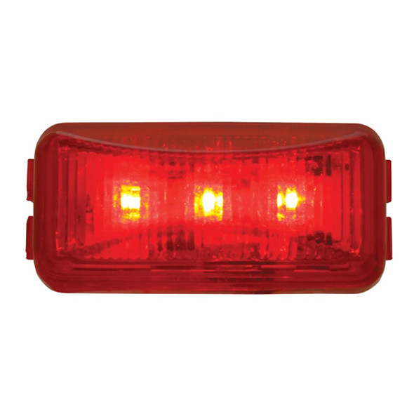 Small Rectangle Marker Sealed Red LED Light 3 Diode Small Rectangle Marker Sealed Red LED Light 3 Diode