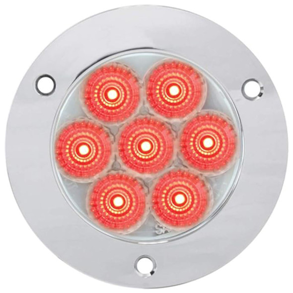 2.5 Inch Low Profile Spyder Red/ Clear LED W/Pigtail & Chrome Rims 2.5 Inch Low Profile Spyder Red/ Clear LED W/Pigtail & Chrome Rims