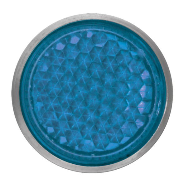 5/8 Inch Screw Type Blue Mini Reflectors - Set Of 24 5/8 Inch Screw Type Blue Mini Reflectors - Set Of 24