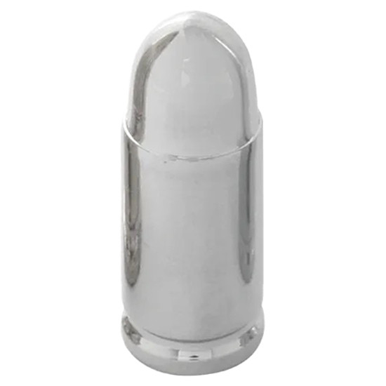 Chrome Short Bullet Valve Stem Covers - 4 Pack