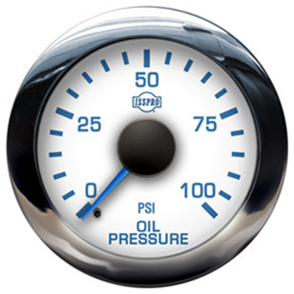 Isspro EV2 2-1/16 Inch Engine Oil Pressure Gauge Kit 0-100 PSI  With Built In Warning Light Isspro EV2 2-1/16 Inch Engine Oil Pressure Gauge Kit 0-100 PSI  With Built In Warning Light