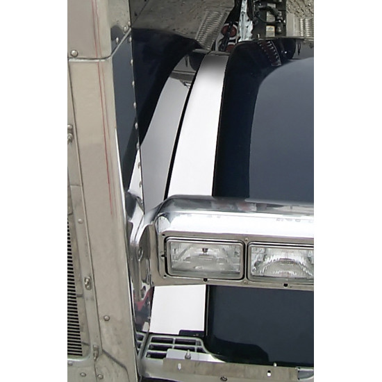 Turnpike Truck Trim SS Inner Fender Trim - Pair For Peterbilt 388 & 389