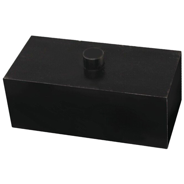 Spring Riser-Spacer Block 6 X 3 X 2-3/8 Inch With 3/4 Inch Center Post, 0.77 Inch Hole Underneath Spring Riser-Spacer Block 6 X 3 X 2-3/8 Inch With 3/4 Inch Center Post, 0.77 Inch Hole Underneath