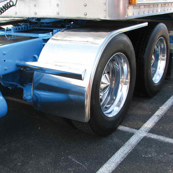 66 Inch Stainless Steel Half Fenders With Rolled Edge 14 Gauge 66 Inch Stainless Steel Half Fenders With Rolled Edge 14 Gauge