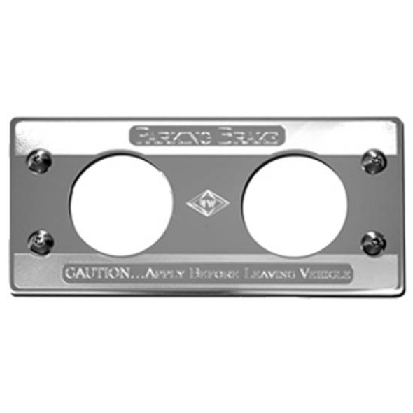 Stainless Steel Parking Brake Control Statement Plate Stainless Steel Parking Brake Control Statement Plate