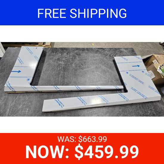 BLEMISHED: 1-Piece Stainless Steel Cab/Cowl Bodyline Panels W/ 18 - 3/4 Inch Round Downglow Light Holes For Peterbilt 389 131BBC