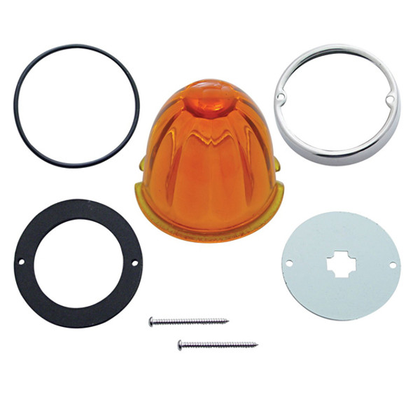 Twist-In Cab Light Conversion Kit With Watermelon Style Amber Glass Lens Twist-In Cab Light Conversion Kit With Watermelon Style Amber Glass Lens