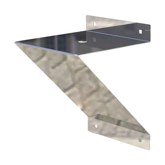 7 X 7 Inch Base Stainless Steel Beacon Light Bracket