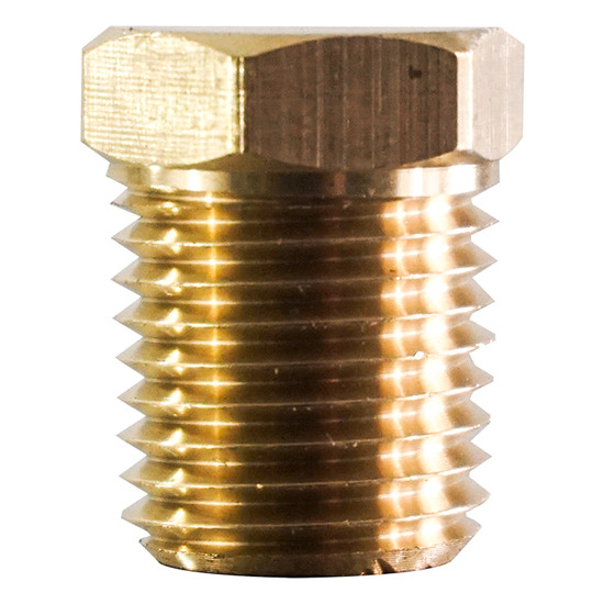 1/4 Inch Brass Hex-Head Plug
