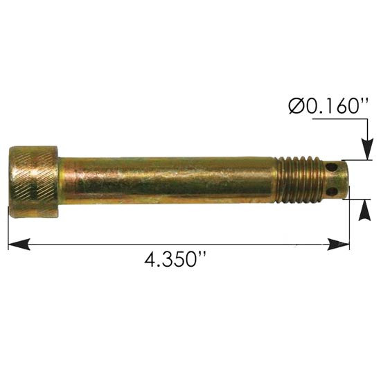 4.35 Inch Hood Pivot Bolt Replaces L34-6021 For Peterbilt 377, 378, 379 & 386