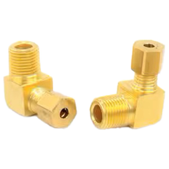 Male 90 Degree Elbow Split Ferrule Transmission Fitting 1/8 x 1/8 Inch