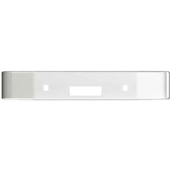 BESTfit 13 Inch Chrome Bumper W/ Wrap Around Ends, Tow & Vent Holes For Peterbilt 384 & 386 SBA