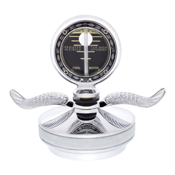 Chrome Boyce Motometer Hood Ornament With Base Chrome Boyce Motometer Hood Ornament With Base