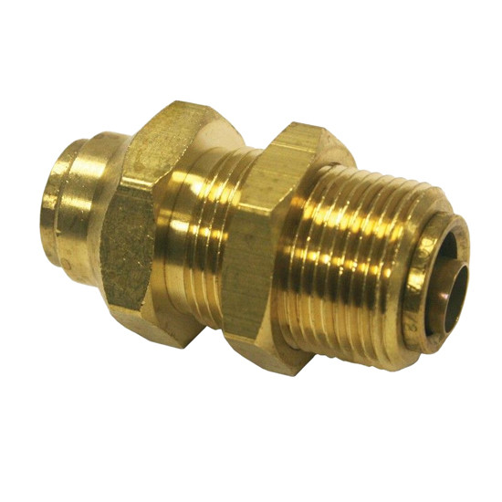 1/2 Inch Brass PLC Bulkhead Union