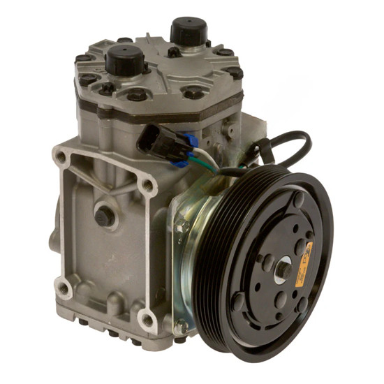 Two-Cylinder AC Compressor PV6 6 Inch, Far Forward, 12V Replaces CFC ET210L, 25243c, VMRS 001-001-002