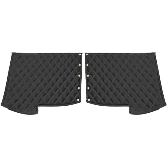 Quilted Vinyl 28 Inch Long Fender Cover - Black For 1987 Through 2007 Peterbilt 379 Models