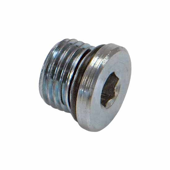 9/16 Inch-18 Steel O-Ring Boss Hex Plug Hollow 20280668, OBHHP06