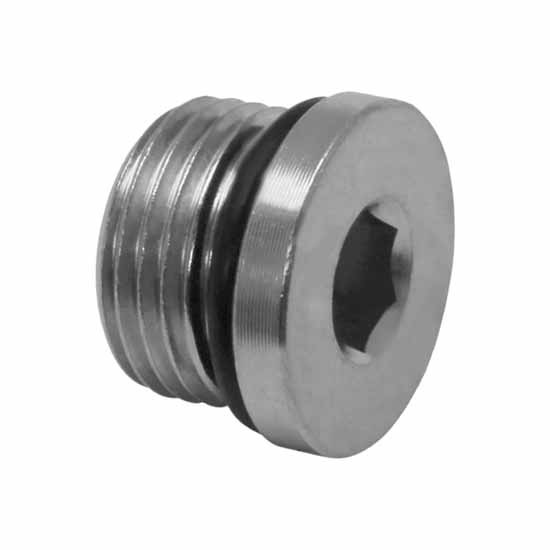 3/4 Inch-16 Steel O-Ring Boss Hex Plug Hollow 706850008, OBHHP08