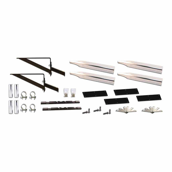 Stainless Steel Mounting Kit For Full Tandem Fenders For Freightliner, Peterbilt, Kenworth, International