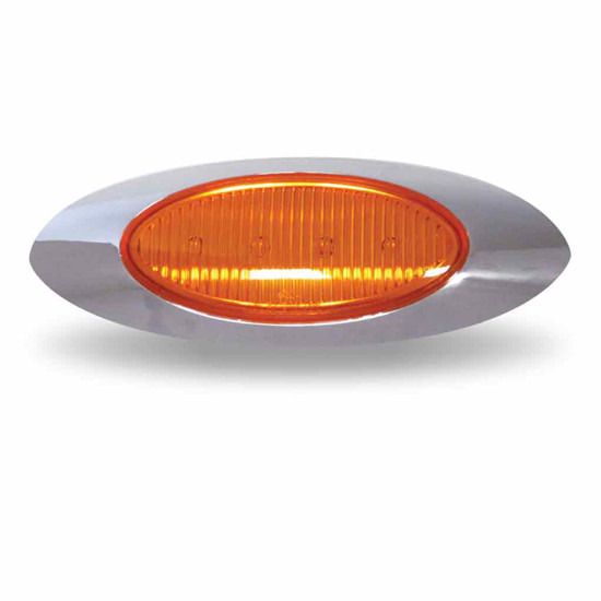 6.5 Inch Marker Clearance Amber Light - 4-Diode