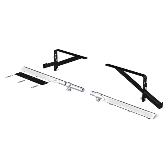 29 Inch Heavy Duty Half Fender Mounting Arm Kit - 4 Inch Adjustable