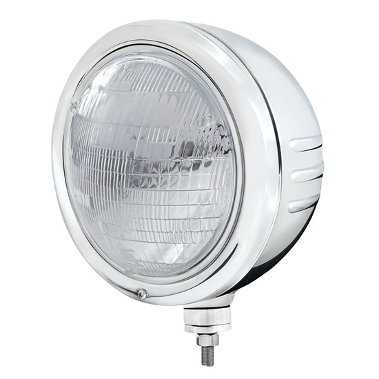 SS Classic Embossed Stripe 6014 Seal Beam Headlight